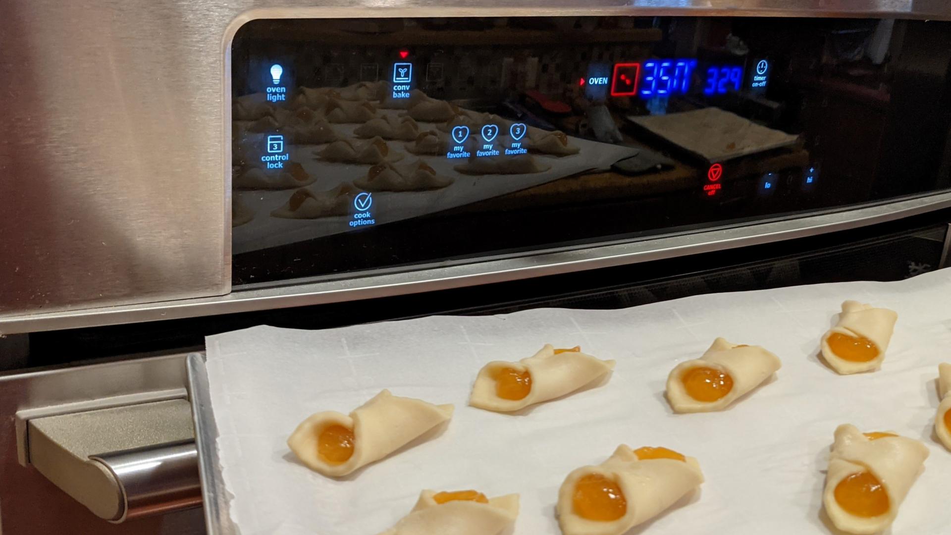 冷冻架上的杏馅饼干